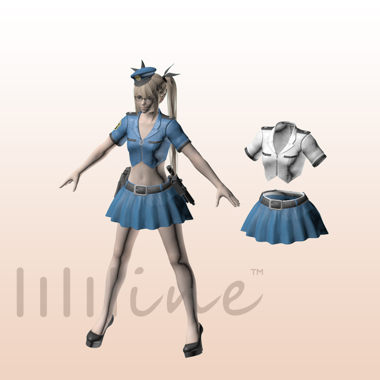 Marie Rose Policewoman 3D model